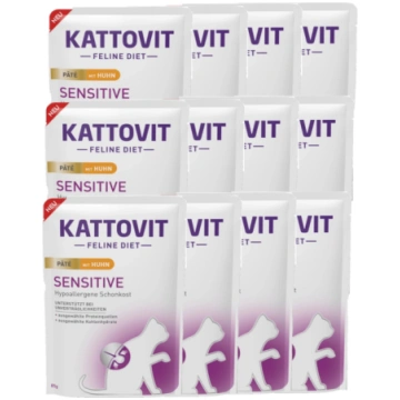 Kattovit Sensitive Pate kurczak 85g saszetka uniwe