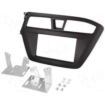 Radio mounting frame | Hyundai | 2 DIN | black PER