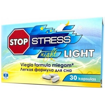 Uztura bagātinātājs Stop Stress Night light, 30 ka