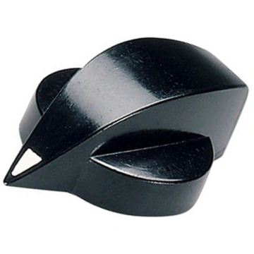 Knob; with pointer; aluminium,thermoplastic; Øshaf