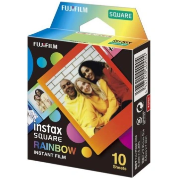 FujiFilm Instax Square Rainbow Frame Film 10