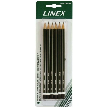 Linex Olowek HB Zestaw 6 szt. (100412122) 10041212