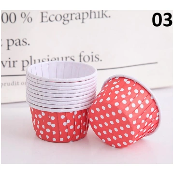 50PCS Thickened Muffin Cupcake Liner Gold Cake Wra