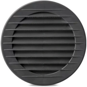 Apaļš ventilācijas kanāls Airroxy, 150 mm, grafīta
