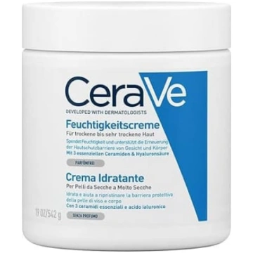CeraVe Mitrinošs krēms ķermenim un sejai, krēms sa