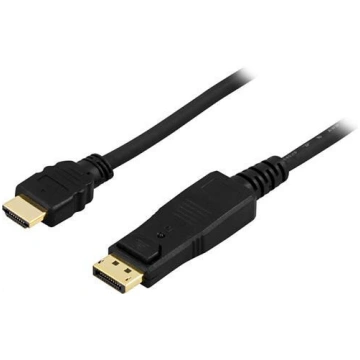 Deltaco DP-3005, DP/HDMI, 0.5 m