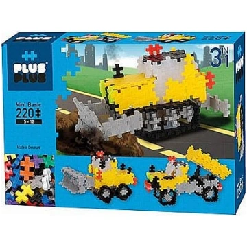 Plus Plus Mini Basic Road Works 3IN1 konstruktors 