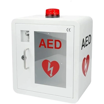 AED sienas defibrilatora skapis ar atslēgu, signal