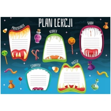 HENRY Plan lekcji - Wampiry (5szt) 5902490420533