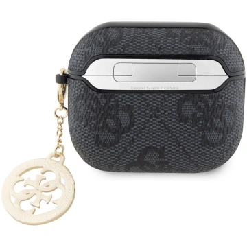 Guess 4G Script PC/PU Charm Case for AirPods 3 Bla