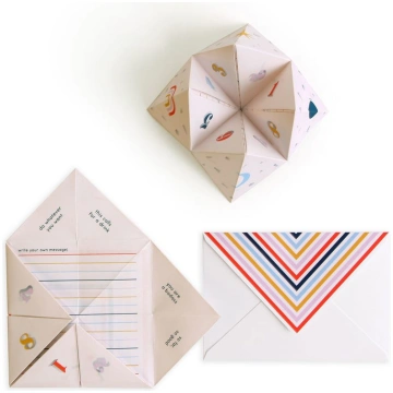 Kartīte Paper fortune teller, Cootie Catcher