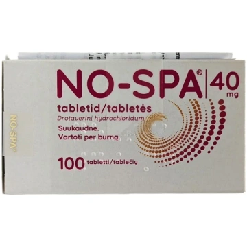 NO-SPA 40 mg tabletes, 100 gb