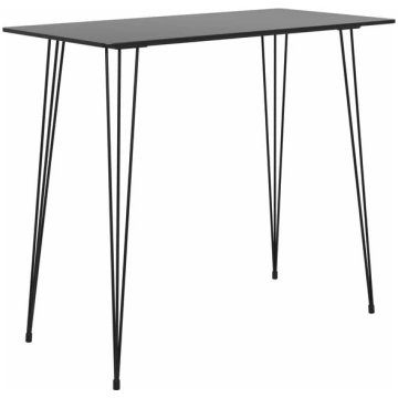 vidaXL bāra galds, melns, 120x60x105 cm, Juoda