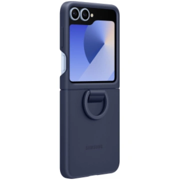 Samsung Galaxy Flip6 Silicone Case with Ring Navy 