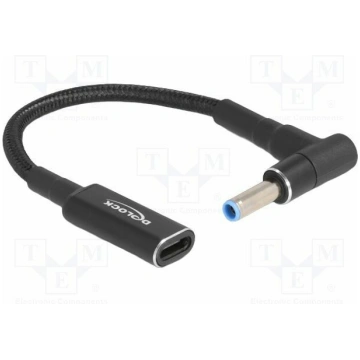 Cable; USB C socket,DC 4,5/3,0 plug; angled,straig