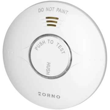 Battery-powered smoke detector, 2xAA, sensor Ornob