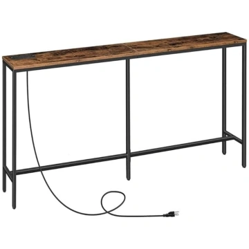 Console Table with Charging Station, Narrow Side T