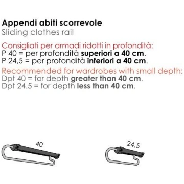 APPENDIABITI SCORREVOLE PER ARMADI PROFONDITA&apos