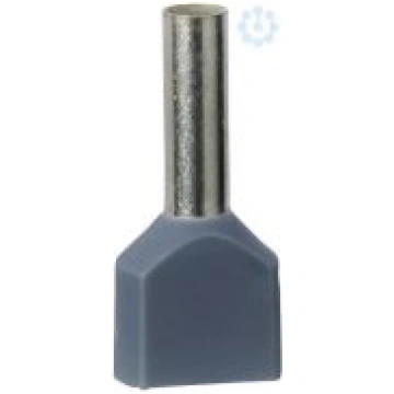 Kabeļa uzgalis dubultais 2x2.5mm2 AZ5DE0255 | 3389