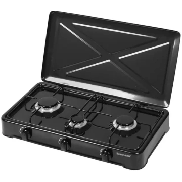Gāzes plīts virsma Ravanson K-03TB [balta; 3 zonas