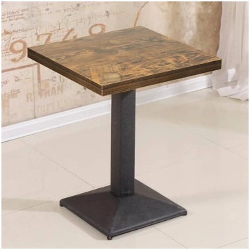 Industrial Retro Dining Table, Height 75 cm, Squar