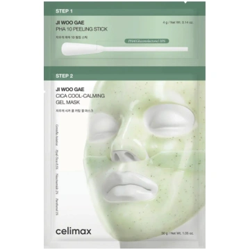 CELIMAX Ji Woo Gae Cica PHA Peel 2-Step Gel Mask