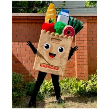 Mascot Barbora iepirkumu tūta maskots talismans pi