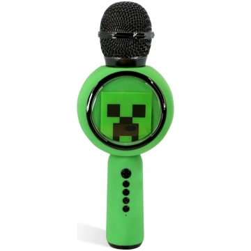 OTL Minecraft Creeper LED karaoke microphone with 