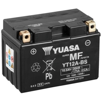 Startera akumulatoru baterija YUASA YT12A-BS