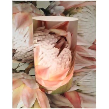 King Protea Candle Shade / Lantern Tableart