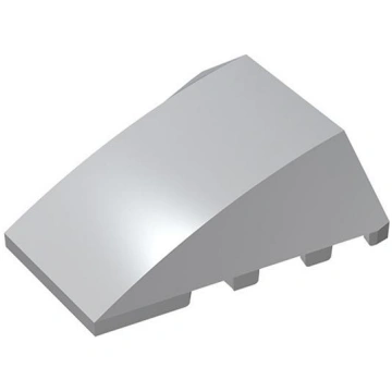 20PCS MOC 47753 curved wedge 4x4 without top studs