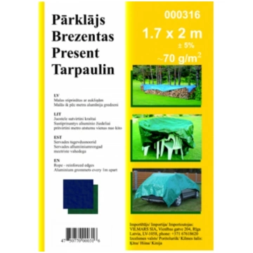 Pārklājs 3x4m 70g/m2 (000196) 000196