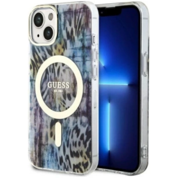 Guess GUHMP14SHLEOPWB iPhone 14 6.1" niebieski|blu