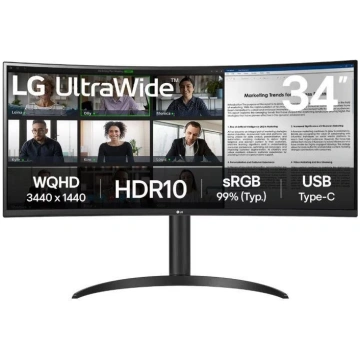 Monitors LG | 34" | VA | 21:9 | 100 Hz | 5 ms | 34