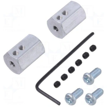 Bracket wheel | Shaft: smooth | Pcs: 2 | Shaft dia