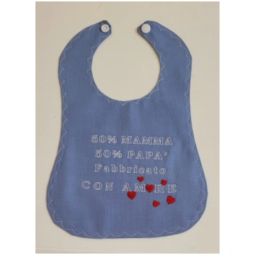 Bavetta Artisan Bib with customizable embroidery, 