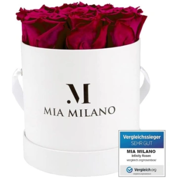Mia Milano rožu kaste ar bezgalības rozēm, Valentī