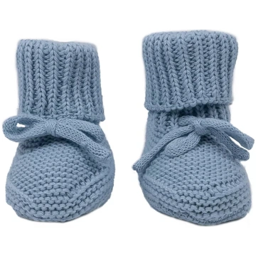 Bērnu čības LODGER Slipper Knit Blue Fogg 0–6 mēn 