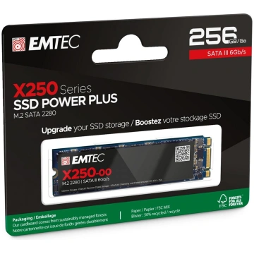 Disks SSD Emtec M2 Sata X250 256GB Power Plus T-ML