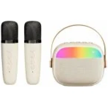 Riff K30 RGB Portable BT karaoke system with x2 Wi