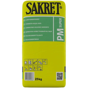 Sakret PM Super Kaļķa/cementa java apmešanai un mū