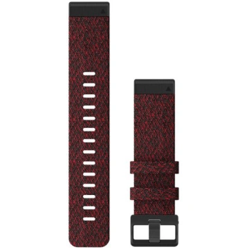 QuickFit® 22 Watch Bands Heathered Red Nylon Garmi