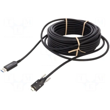 Cable | optical | USB A plug,USB C plug | 15m | bl