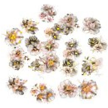 Uzlīmes caurspīdīgas "Shiny floral", PET, izmērs 5