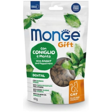 Monge Gift Filled And Crunchy Dental Rabbit And Pe