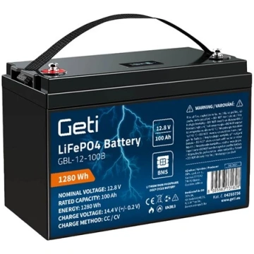 Akumulators GETI LiFePO4 GBL 12.8V, 100-200Ah Smar