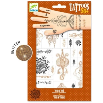 Djeco Tetovējumi - Austrumu raksti (50+ tetovējumu