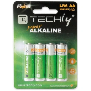 Techly Alkaline batteries 1.5V AA LR6 4 pcs ( 3069