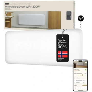 Mill Invisible Smart WiFi Heater Panel Heater 1300