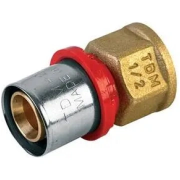 TDM Brass 1635 presējams adapters 18 mm x 1/2 coll